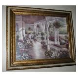 Large Victorian Porch Framed Print