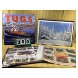 Tugboat Coffee table Book & Vintage Placemats