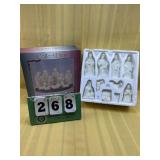 11pc. Ceramic Ivory Nativity Set w/ Base