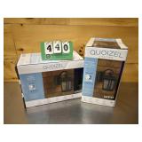 Pair of Quoizel Outdoor Lights - Black