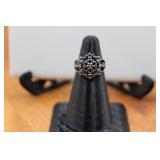 STERLING RING FILIGREE FLOWER SIZE 5