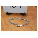 STERLING BRACELET MENS  HEAVY