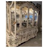 French Provincial Vintage buffet and lighted