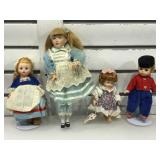 Porcelain collector dolls. Assorted