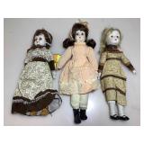 Vintage collector porcelain dolls.