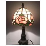 Tiffany Style Side Table  Lamp. 13in H