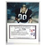 Jim otto autographed picture coa