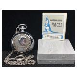 Molnija Russian Full Case Pocket Watch W / Chain