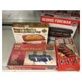 NIB grill, Hibachi BBQ, oven crisper tray and