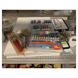 New acrylic paints, brushes, Derma Suction and