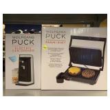 NIB wolfgang puck panini duet and electric can