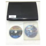 PS3 Slim CECH-4201A w/ 2 Discs. Tested Working.