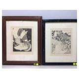 2 Alicia Austin Signed  LE Framed Fairy Prints.