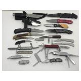 Assorted Knives - Folding Pocket Knives, Hunting