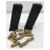 Pair 10mm Glock Magazines and some 10mm ammo