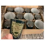 12 New Las Vegas souvenir shot glasses. Green