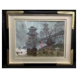 41x33 Framed Zeng Watercolor on paper - Under