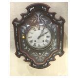 MOP wood wall clock 25x18x6