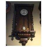 Pendulum wall clock. 14.5x29x6.5 pendulum marked