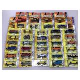 34 New on card die cast matchbox cars