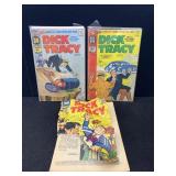 3-.25 Cent Harvey Dick Tracy Comics