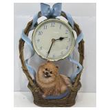 The Blue Ribbon Pomeranian Desk Clock by The