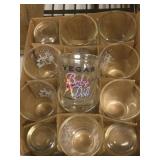 12  Vegas Baby Doll shot glasses.