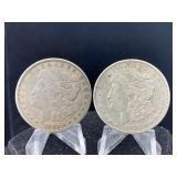 2- Silver Morgan Dollars