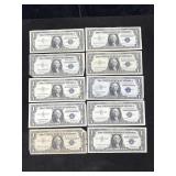 Silver Certificates $1 Us Currency