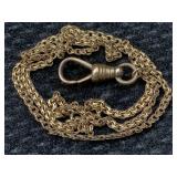 10k Gold Watch Fob Chain 3.8g 24"