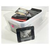 Glass Photo Slides. Approx 90