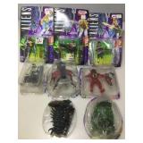 New in package alien action figures and more.