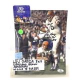 Lou groza autographed picture