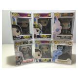 6 NIB funk pop figures. Birds of Prey, Star Wars,