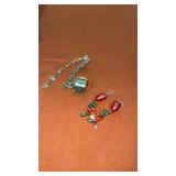 Jewelry loom and Christmas  earrings