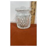 Waterford Crystal biscuit barrel jar with lid