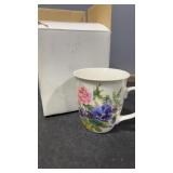 Gail Flores porcelain floral mug