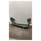 Green lead sled rifle shooting rest