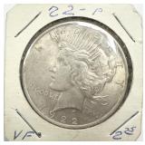 1922 Silver Peace Dollar VF