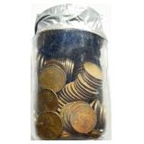 Lot of (225) Mixed Date Wheat Cents in Jar