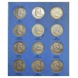 (35) 1948-1963 Franklin Half Dollar Complete Set