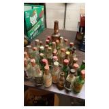 Miscellaneous  lot of mini empty  liquor  bottles