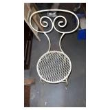 Metal outdoor chair