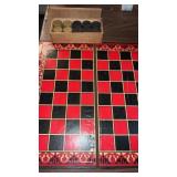 Vintage checker board game