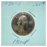 1970-S PROOF Washington Quarter