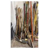 Large lot of Long handled tools