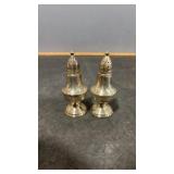 Sterling silver salt and pepper shakers