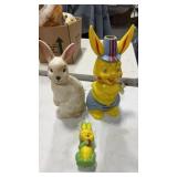 Peoria plastic blow mold white bunny rabbit candy