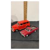 Red 1950 Chevrolet suburban diecast 1:64 scale