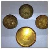 Four (4) Brass Items Including 3 Persian